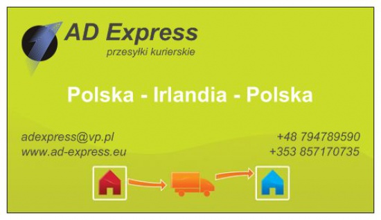 Paczki Irlandia Polska - AD Express - PEWNIE i SOLIDNIE