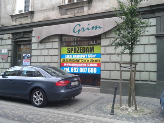 Lokal 133 m2 OSTRZEŻENIE