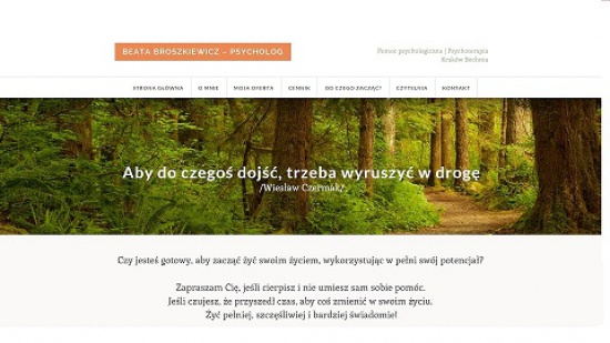Psycholog Psychoterapeuta Bochnia| Kraków