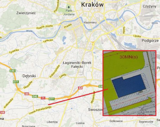 Działka na market w Krakowie