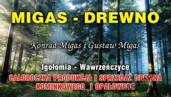 Drewno Kominkowe i opałowe Kraków N.Huta Niepołomice Wieliczka   