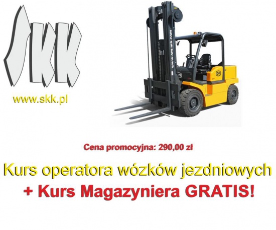 Świetna oferta - Kurs operatora wózków jezdniowych w SKK