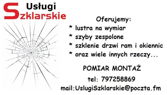 lustra lacobel szyby zespolone uslugi szklarskie szklarz 