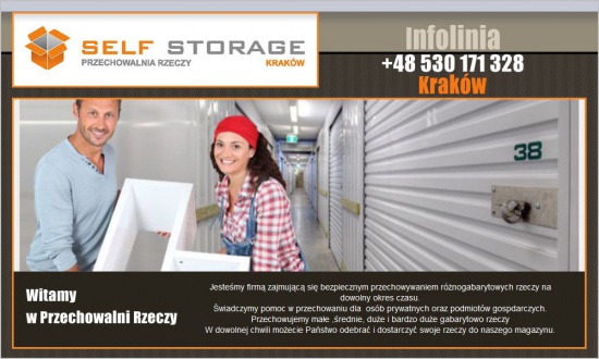 Przechowywanie mienia,rzeczy,mebli,Kraków SELF-STORAGE