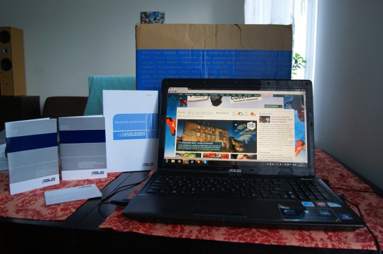 Sprzedam laptopa ASUS X52JE-EX071V P6100 3GB 320GB 15,6'
