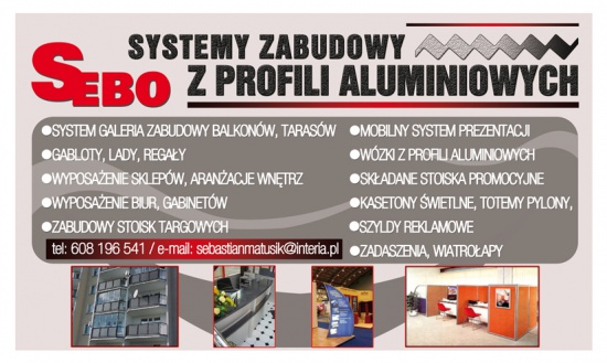 Systemy zabudowy z profili Aluminiowych