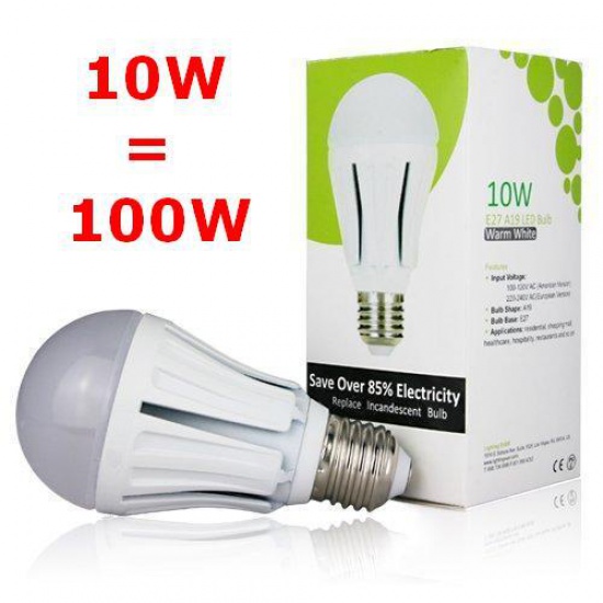 Zarówka LED 5730 E27 230V 10W Biała Ciepła