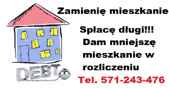 -> Spłacę dług w spółdzielni i dam mieszkanie ZAMIANA